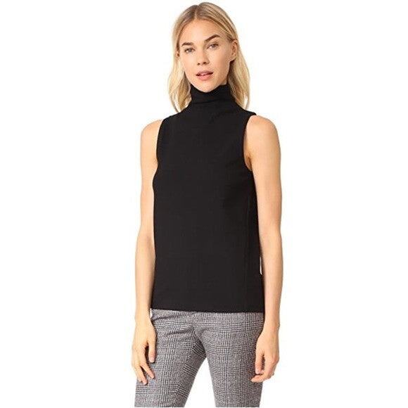 Club Monaco Vancy Top - XS Soot Black Turtleneck Tank - Picture 4 of 4